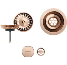 Schock spoelbak accessoireset met zeefmand en afdekking