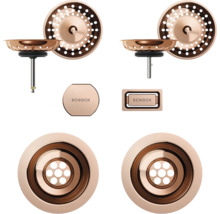 Schock spoelbak accessoireset met zeefmand en afdekking
