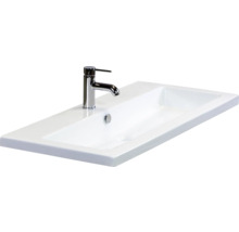 SANOX Wastafel keramiek S-Line met 1 kraangat 101x41 cm