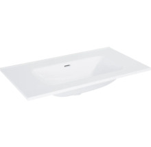 Witte wastafel voor de badkamer