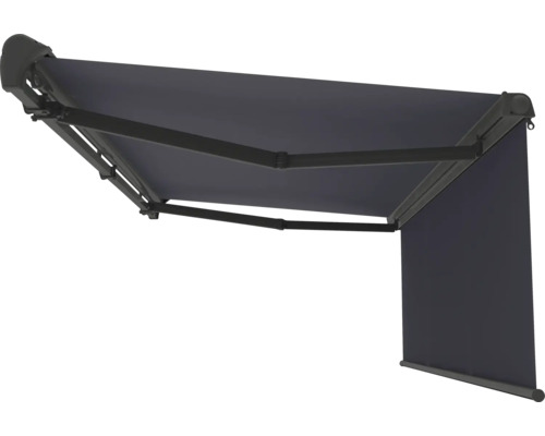 Uitgeklapt knikarmscherm met volant