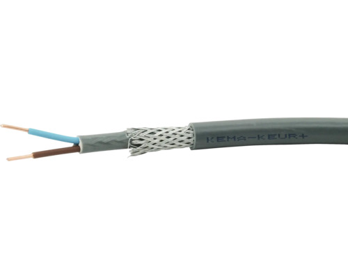 Grondkabel XMVK-as 2x2,5 mm² grijs, 25 meter