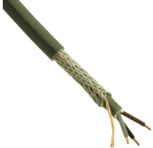 Doorgesneden elektriciteitskabel met mantel en meerdere aders