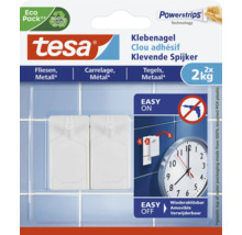 TESA Powerstrips klevende spijker voor tegels & metaal 2 kg 2 stuks-thumb-0