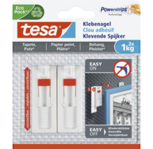 TESA Powerstrips klevende spijker verstelbaar voor behang & pleisterwerk 1 kg 2 stuks-thumb-1