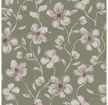 Behang met bloemmotief