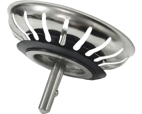 Spoelbakzeef van metaal met rubberen ring