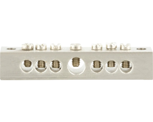 Aardrail van metaal met schroeven