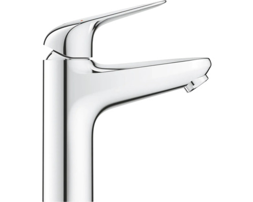 Metalen ééngreepsmengkraan voor wastafel