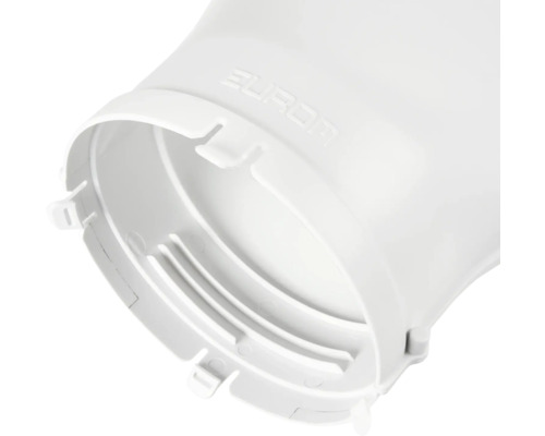 Witte kunststof buisverbinder