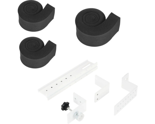 Bevestigingsset voor kattennetten met schuimrubberen bekleding