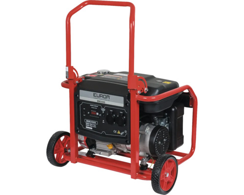 Stroomgenerator met frame en wielen