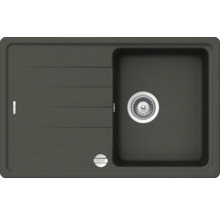 Spoelbak van composietmateriaal met één bak en afdruiprek