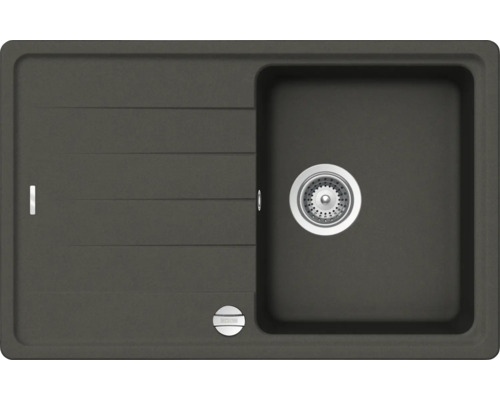 Spoelbak van composietmateriaal met één bak en afdruiprek