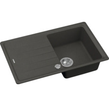 Composiet spoelbak met afdruiprek en afvoergarnituur