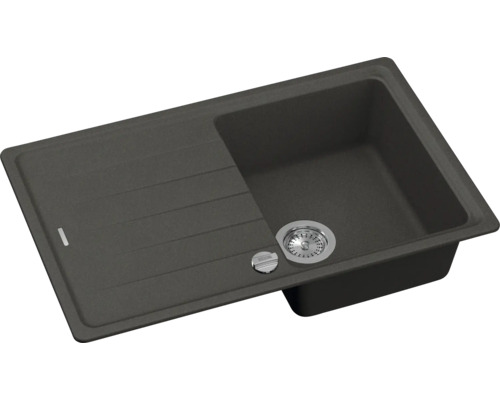 Composiet spoelbak met afdruiprek en afvoergarnituur