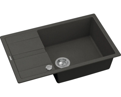 Spoelbak van graniet met afdruiprek