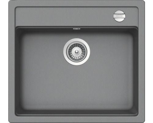 Spoelbak van composiet met zeefkorfventiel