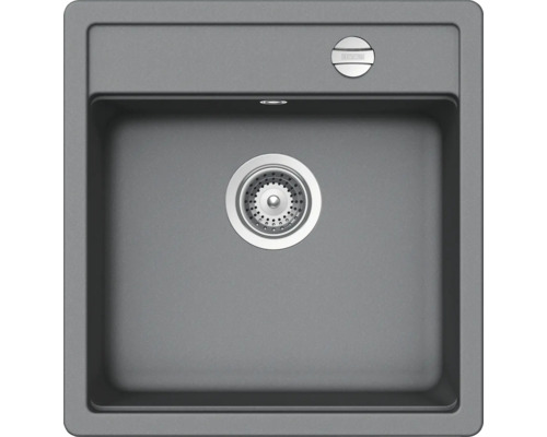 Spoelbak van silgranit met afvoerrooster