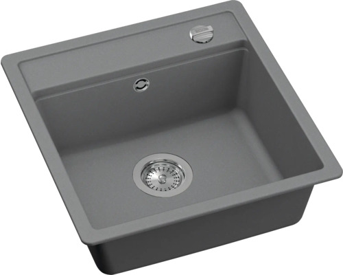 Spoelbak van composietmateriaal met afvoergarnituur