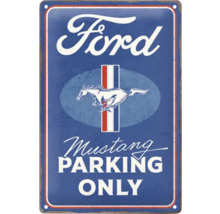 Decoratief metalen bord met de tekst Ford Mustang Parking Only