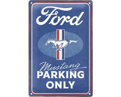 Decoratief metalen bord met de tekst Ford Mustang Parking Only