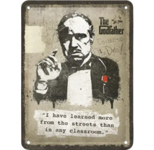 Metalen bord met de opdruk van de film The Godfather