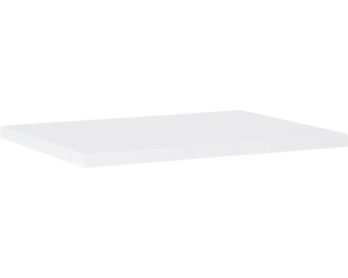JUNGBORN Wastafelblad wit glans 606 x 460 mm zonder uitsparing Rechthoekige glasplaat