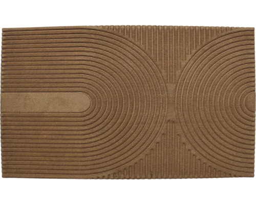 Deurmat rib Flow japandi bruin 60x90 cm Deurmat rib Flow japandi bruin 60x90 cm