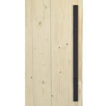 Houten paneel met een beugel