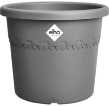 Grijze bloempot met Elho logo