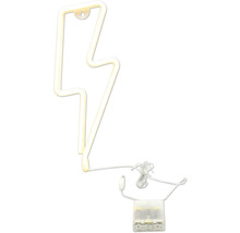 Decoratieve LED lamp in bliksemvorm met batterijvoeding