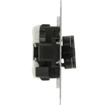 Detailopname van een dimmer voor elektrische lampen.