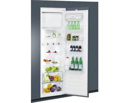 WHIRLPOOL Koelkast met vriesvak ARG 184702 wit Geopende koelkast gevuld met eten