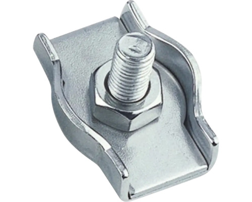 MARINETECH Simplex staaldraadklem 3 mm RVS A4, 2 stuks Pijpklem bevestiging met schroef