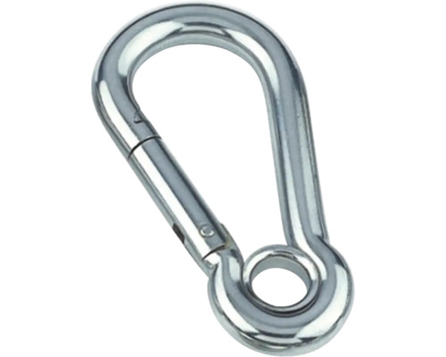 Karabijnhaak met veerring