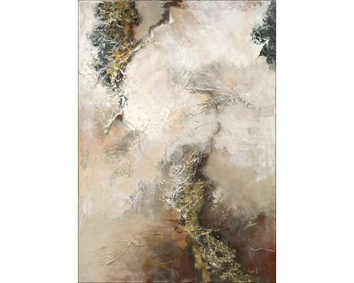 Abstract schilderij met lichte en donkere vlakken
