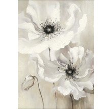 Schilderij met witte bloemen