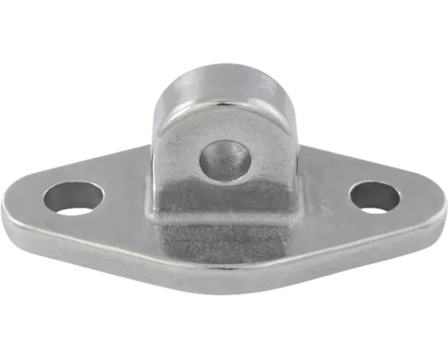 Metalen relingvoet met bevestigingsgaten