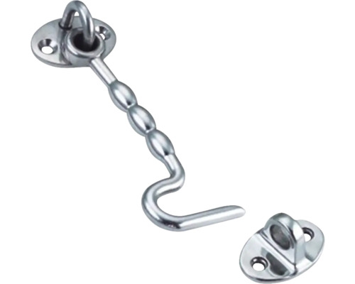 MARINETECH Windhaak met 2 oogplaten 100x37,5 mm RVS A4, 1 stuks Metalen deurhaak