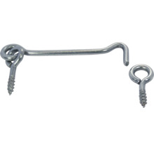 Deurhaak en oog met schroeven voor het sluiten van deuren