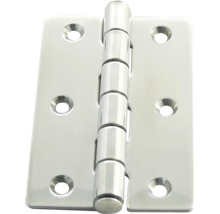 Roestvrijstalen deurscharnier met bevestigingsgaten