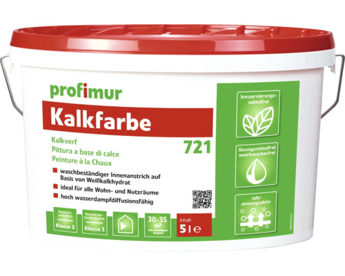 PROFIMUR Kalkverf 721 5 l wit