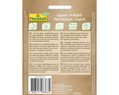 FloraSelf Gigante di Napoli Peterselie zadenpak