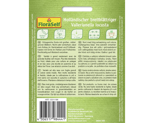 Zaadverpakking Hollandse breedbladige veldsla Vallerianella locusta van FloraSelf