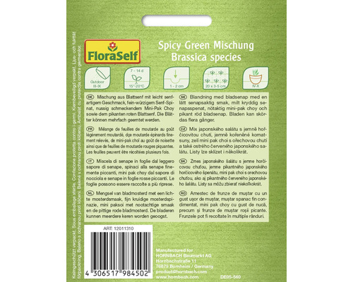 FloraSelf Spicy Green Mengsel Brassica species