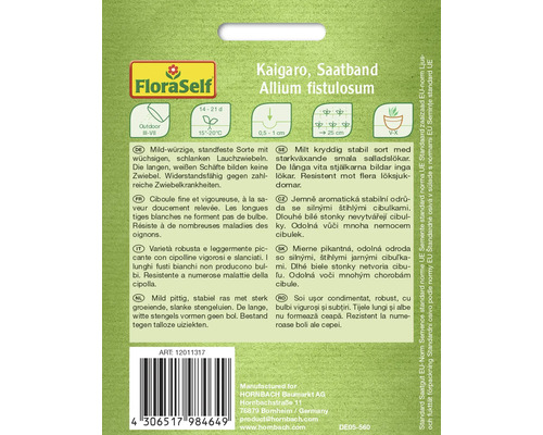 Kaigaro Zaadband Allium fistulosum voor buiten kweken