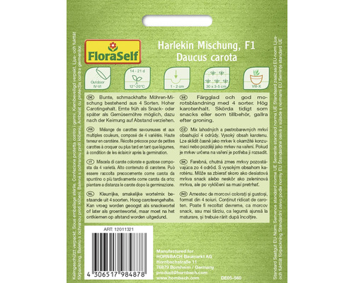Zaadpakket Harlekin Mischung F1 Daucus carota