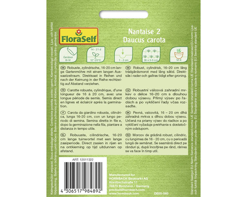 Nantaise 2 Daucus carota zaden van FloraSelf