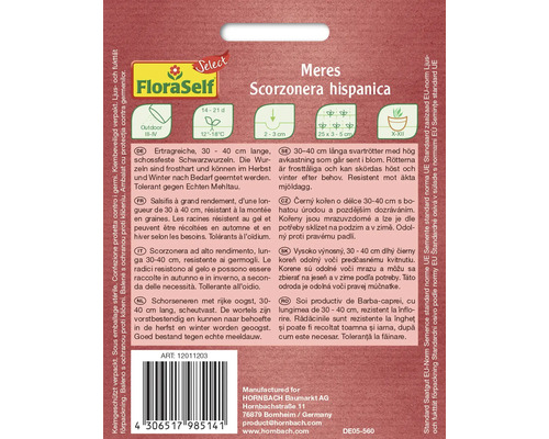 FloraSelf Meres schorseneer informatie over zaaien